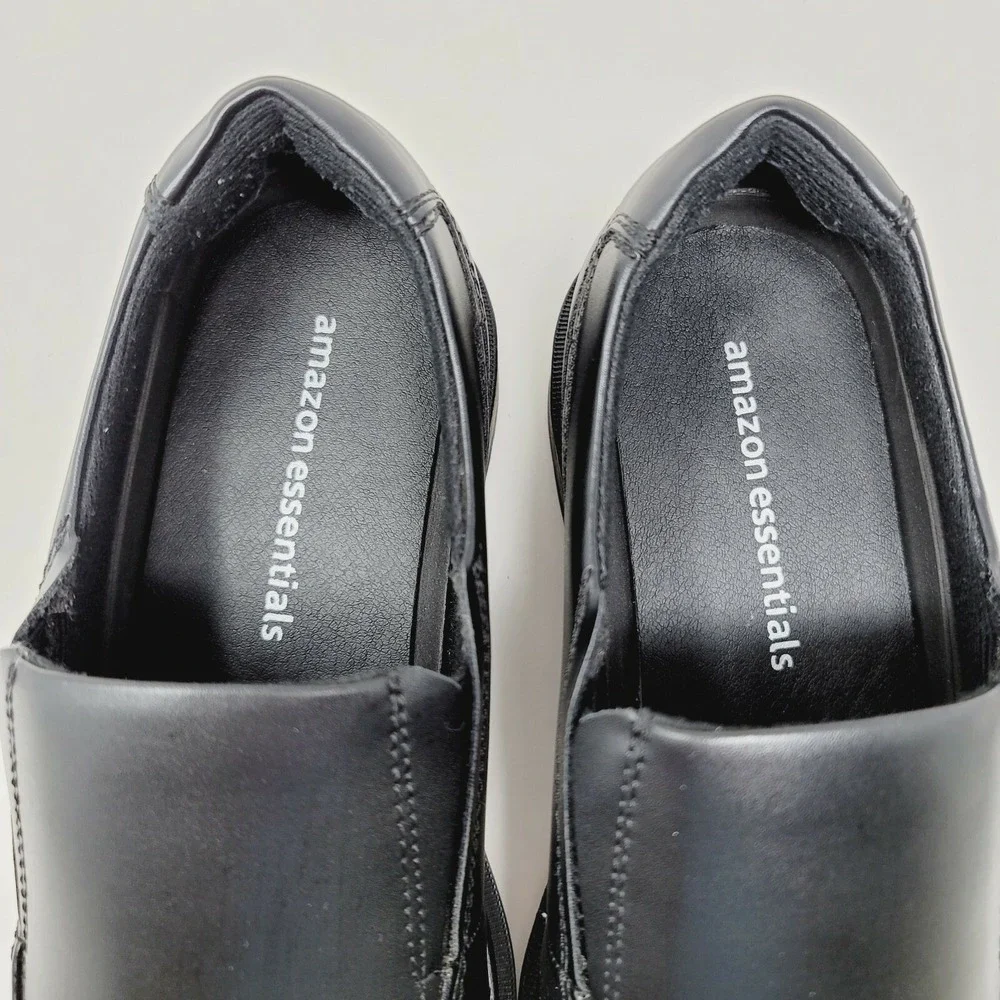 Amazon Essentials Mens Loafers Sz 7.5 M Black Slip On Shoes Shoreham
